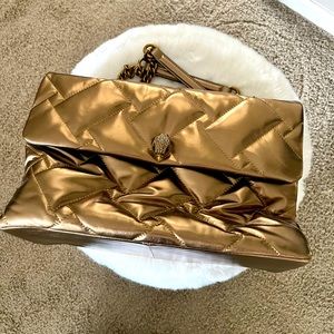 Rare. Like New Kurt Geiger Kensington XXL in gold/bronze.